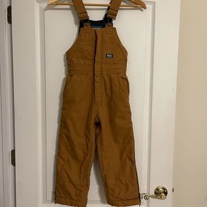 Walls Tough Wear Canvas Insulated Bib Overalls UnisexYouth Size 6/7